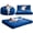 Blue, variant on Hobestluk Bean Bag Chair Convertible Beanbag Chairs for Adults, 3 in 1 Bean Bags with Stripe Cover, Adult Bean Bag Chair for Living Room, Bedroom (Grey, Queen)