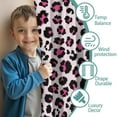 thumbnail image 3 of Blackout Kids Curtains,Pink and Black Of Leopard Print Childrens Insulated Curtains Set Of 2,Bedroom Essentials,Toddler Room Decor 42"x54", 3 of 5