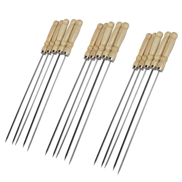 OULII 25Pack Assorted Color BBQ Skewers for Family Dinner and Parties