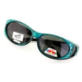 thumbnail image 3 of Womens Polarized Fit Over Glasses Sunglasses Rhinestone Rectangular Heart 60mm, 3 of 4