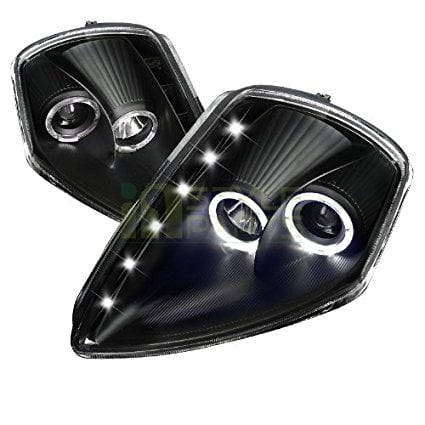 - Spec-D Tuning LHP-ELP00JM-WJ Mitsubishi Eclipse Gs Gt Rs Spyder Black Halo Projector Headlights
