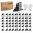 Black-200, variant on White 200-Pack Multi-Cable Staples for Electrical Wire Organization