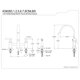 thumbnail image 2 of Grifo de cocina Kingston Brass Manhattan Bridge en níquel cepillado, 2 of 2