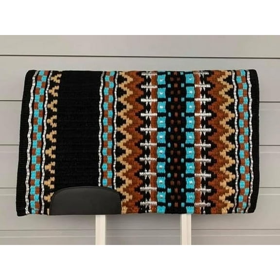 Martin Enterprises Saddle Pad/Blanket for Horses Western Show Horse Saddle Blanket New Zealand Design Handmade Wool Saddle Blanket Top Wool Saddle Pad