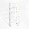 thumbnail image 2 of Furinno Turn-N-Tube Freestanding Over-The-Toilet Bathroom Shelves, Storage Rack with 5 Shelves, Plain White/White, 2 of 6