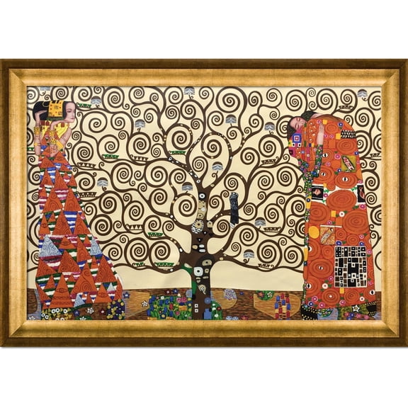 Gustav Klimt 'The Tree of Life, Stoclet Frieze, 1909' Hand Painted Oil Reproduction