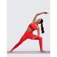 thumbnail image 3 of Sostén CRZ YOGA Butterluxe de Cuello Alto con Espalda en Y y Relleno Rojo M, 3 of 5
