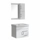 thumbnail image 4 of mueble para baño flotante victoria 24" blanco pvc con espejo botiquín y lavabo, 4 of 8