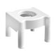 thumbnail image 5 of Asiento de inodoro para ancianos, taburete, orinal, silla para baño, duradero, antideslizante, tamaño Techo rígido blanco, 5 of 9
