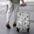 thumbnail image 3 of Pioneer Flower Floral Print Pattern Luggage Cover Fashion Suitcase Cover Baggage Covers Fit 25-28 Inch Luggage (Go Travel), 3 of 5