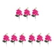 thumbnail image 3 of Orquídeas artificiales Inteprter Phalaenopsis de bajo carbono quad rosa roja, 3 of 6