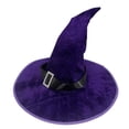 thumbnail image 5 of PureCasa Children's Witch Hat Halloween Wear Accessory with Wide Brim for Festive Occasions And Dress Up Party, Carnival, Stage Show, 5 of 5