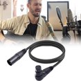thumbnail image 1 of Cable de audio XLR hembra de 90 grados a XLR macho recto de 3 pines para micrófono (1,8 m), 1 of 9