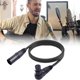 thumbnail image 4 of Conector de micrófono XLR de 90 grados a XLR recto Cable de Audio útil de 3 pines, 4 of 8