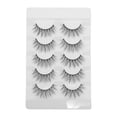 thumbnail image 1 of Unique Bargains 5 Pairs 3D False Eyelashes for Wedding Event Black, 1 of 1