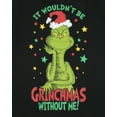 thumbnail image 5 of Dr Seuss The Grinch Men's Grinchmas Holiday Fleece Pajama Pants 2-Piece Pajama Set w Drawstring Elastic Waistband, 5 of 8
