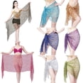 thumbnail image 3 of Women Girls Belly Dance Sequin Triangle Hip Scarf, 3 of 3