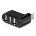 The Perfect Part Mini 3-Port USB 3.0 Hub – Rotating Design – High Speed Data Splitter For PC/Laptop – Black