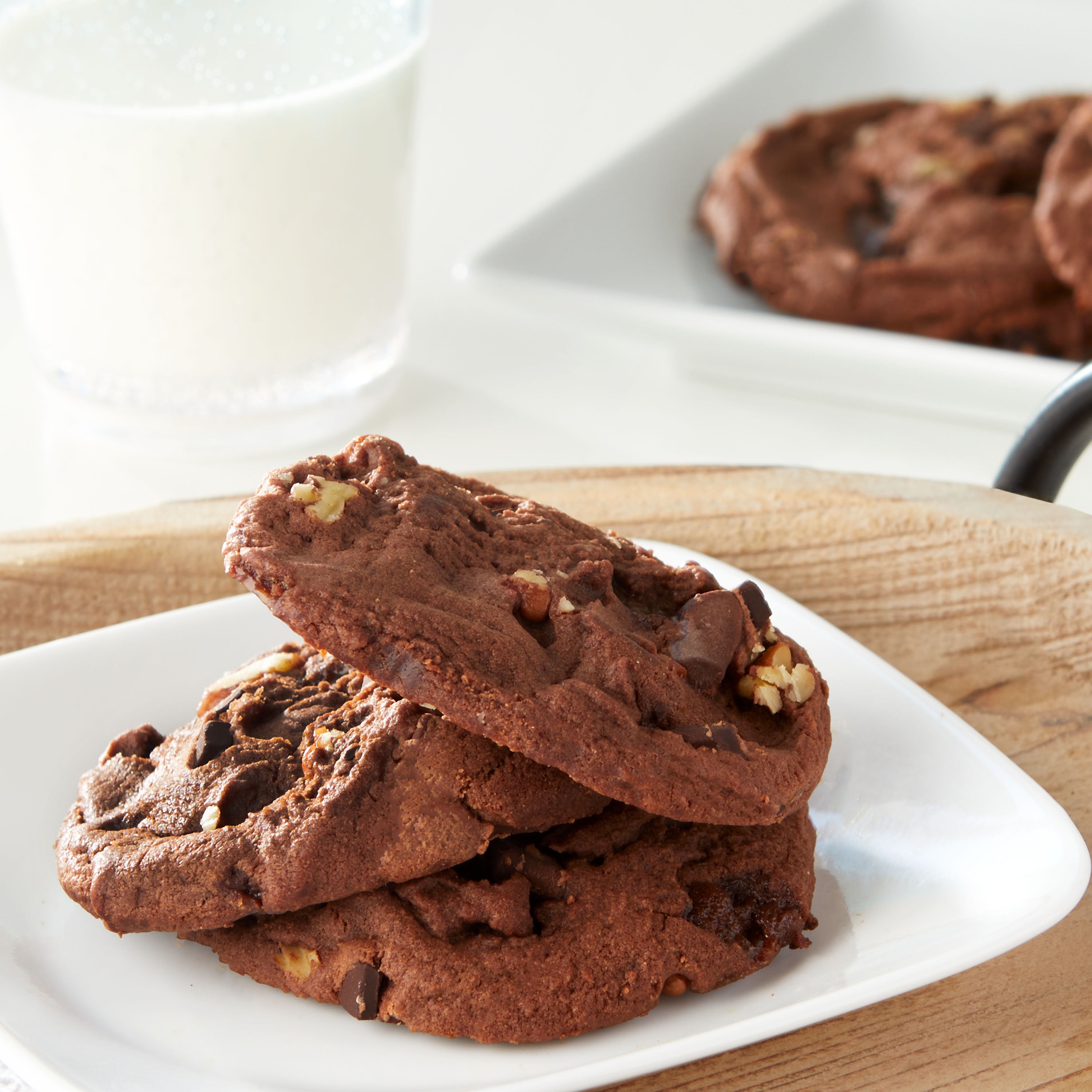 Marketside Decadent Turtle Brownie Bakery Baked Cookies, 13.5 oz, 6 Count