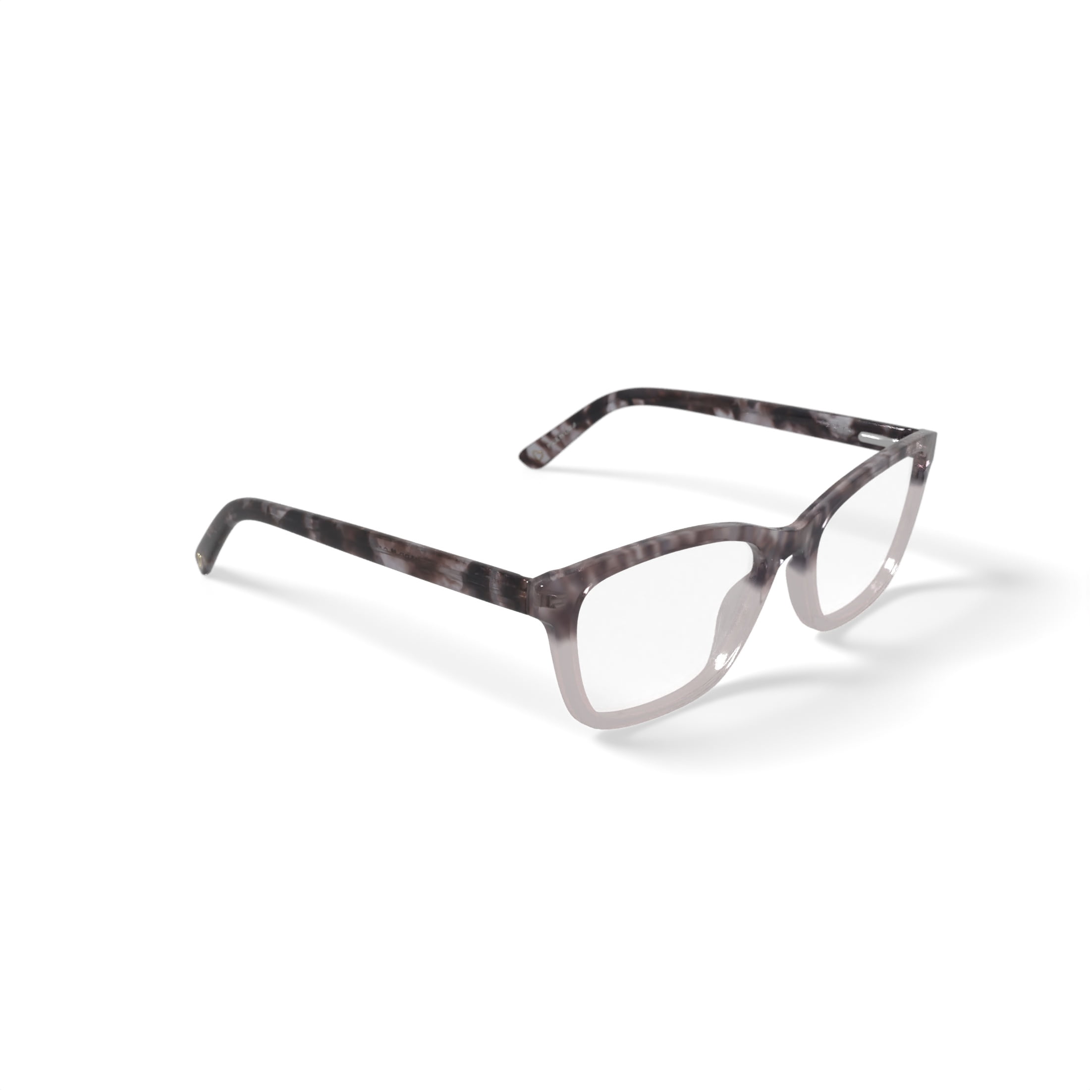 Hard Candy Women's HC207 Cat Eye Prescription Eyeglasses with Case, Brown Tortoise Gradient