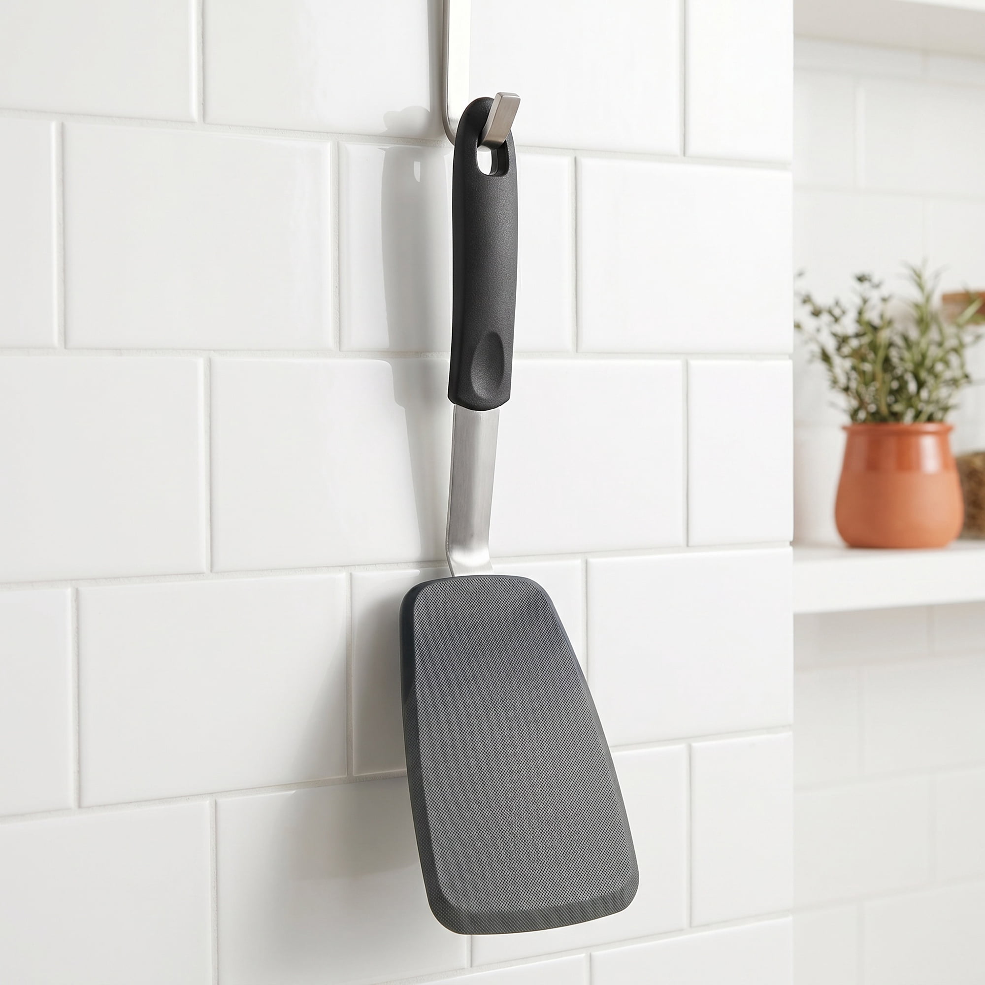 Unique Bargains Kitchen Utensils Set with Heat-Resistant Spatula Tools Black 13.2x3.9 inch