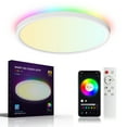 thumbnail image 1 of Labymos A C90-240V 24W LEDs RGB+CCT 12Inches Intelligent Ceiling Lighting with Controller Supported Wirelessly &, 1 of 8