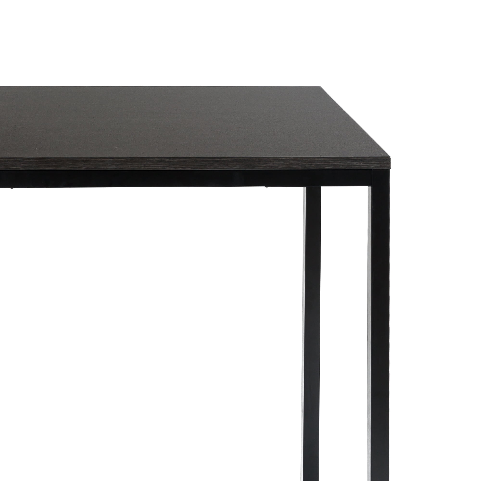 Zinus Jennifer 47" x 29" Black Frame Desk, Deep Espresso