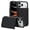 Black, variant on Allytechgroup Flip Wallet Case for iPhone 17 Pro with Card Slots, Premium PU Leather [RFID Blocking] [Double Magnetic Button] Kickstand Shell, Shockproof Anti-Fall Protective Case, Purple