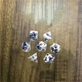 thumbnail image 3 of iju7gthy Bits Game Acrylic Beautiful 7 Piece Set Of Dice And Dungeon DND Two Color Dice Running Group Dice Set Game Dice Desktop rationB, 3 of 5