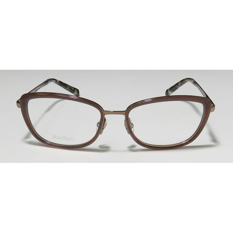Max Mara アビッソ1234 MAX MARA Eyeglasses 1234 0D0A Brown 53MM - Walmart.com
