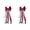 Red, variant on CowTeen Boot Bows Tassel Accessories Western Style Decorative Lace Ribbon Charms For Wedding Music Festival Outfit