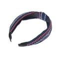 thumbnail image 5 of Unique Bargains 1 Pc Grace Wide Cross Knot Headbands for Women Navy Blue, 5 of 6
