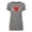 Heather Grey, variant on Valentine's Day Heart Breaker Shirt, Woman's T-shirts, Funny Valentine's Shirt - Broken Heart and Arrow