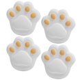 thumbnail image 1 of 4 piezas de protectores de esquinas de mesa con forma de pata de dibujos animados para niños, protectores de esquinas de mesa antiestrés. Blanco, 1 of 9