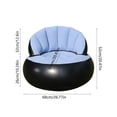 thumbnail image 3 of shyuyusa Foldable Inflatable Lounge Chair Backrest Air Sofa Portable Design For Outdoor Camping Indoor Leisure Using, 3 of 6