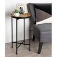 thumbnail image 3 of Kate and Laurel Celia Table d'Appoint Ronde en Métal Pliable 14x14x25,75 Noir/or, 3 of 5