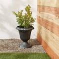 thumbnail image 2 of Arcadia Garden Products 10x12" Traditional Plastic Urn, Brushed Copper, 2 of 11