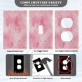 thumbnail image 3 of Light Switch Cover Switch Plate Outlet Cover Plug Cover for Electrical Toggle Switch Pink Background with Hearts, 3 of 6