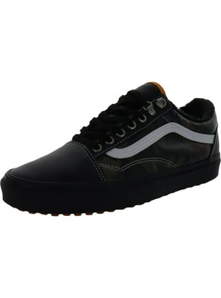 Black leather vans clearance mens