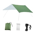 thumbnail image 1 of guohui Bâche de Tente Imperméable Drap de Sol Tapis Abri Multifonction Robuste pour Extérieur Vert, 1 of 8