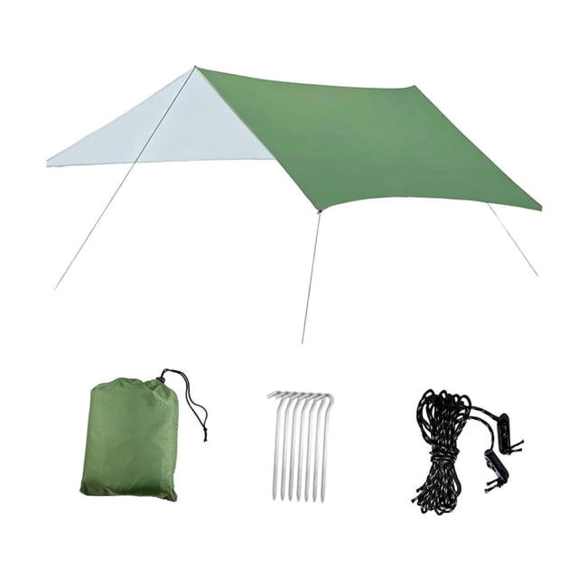 guohui Bâche de Tente Imperméable Drap de Sol Tapis Abri Multifonction Robuste pour Extérieur Vert
