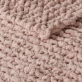 thumbnail image 3 of Madison Park Chenille Chunky Knit Handmade Throw, 50" W x 60" L Blush, 3 of 5