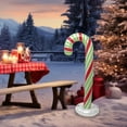 thumbnail image 6 of Inflatable Candy Cane Blow Up Christmas Ornament Large PVC Material for Indoor Outdoor Yard Patio Decoration, 6 of 9