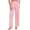 thumbnail image 5 of SOOMLON Pajama Pants for Women Cozy Plaid Graphic Pajama Bottoms Adult Tall Warm Winter Lounge Sleepwear Pjs Pants Drawstring Cozy Straight Leg Pants Nightwear with Pockets Pink XL, 5 of 7