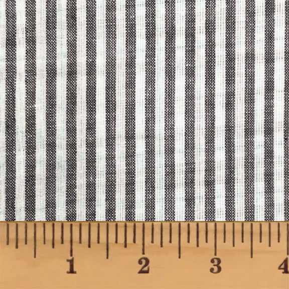 JCS Mountain Lodge Gray Thin Stripe Homespun Cotton Fabric Sold by the Yard