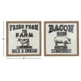 thumbnail image 3 of DecMode Indoor Black Metal Farmhouse Sign Wall Decor, Set of 2, 3 of 8