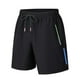 thumbnail image 2 of pstuiky Pantalones cortos para hombre, Pantalones cortos deportivos de entrenamiento físico de color sólido para hombre, transpirables, con bolsillos y cremallera., 2 of 7