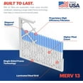 thumbnail image 6 of BNX TruFilter 16x20x1 Air Filter MERV 13 (6-Pack) - MADE IN USA - Electrostatic Pleated Air Conditioner HVAC AC Furnace Filters for Allergies, Pollen, Mold, Bacteria, Smoke, Allergen, MPR 1900 FPR 10, 6 of 8