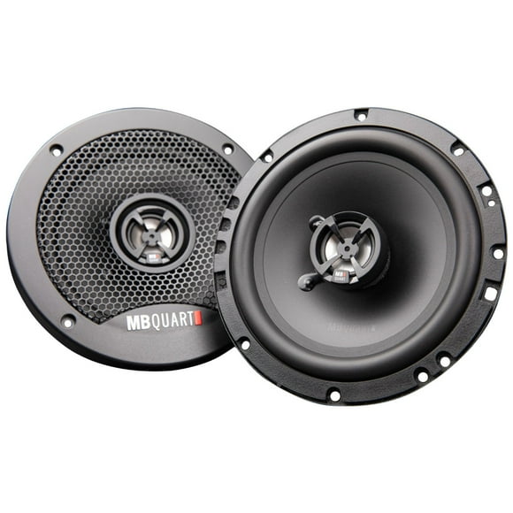MB Quart Discus 6.5" 3-Way Car Audio Component Coaxial Speakers, 120W Peak Power