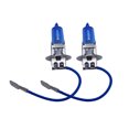 thumbnail image 2 of EeaseMX 2 bombillas halógenas de xenón para faros delanteros de coche H3, 100 W, 12 V, 6000 K, luz blanca - Cable de color aleatorio, 2 of 7